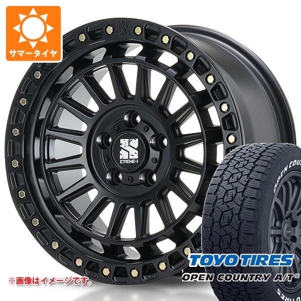 【タイヤ交換対象】5本セット ジープ ラングラー JK/JL系用 サマータイヤ トーヨー オープンカントリー A/T3 LT285/70R17 116/113Q ホワイトレター MLJ エクストリームJ XJ08 タイヤホイール5本セット