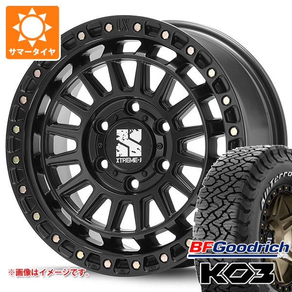 【タイヤ交換対象】トヨタ FJクルーザー 10系用 2026年製 サマータイヤ BFグッドリッチ オールテレーンT/A KO3 LT285/70R17 121/118S ホワイトレター MLJ エクストリームJ XJ08 8.0-17 タイヤホイール4本セット|タイヤマックス