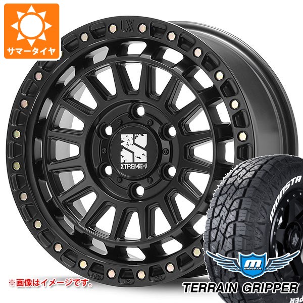 【タイヤ交換対象】トヨタ ランドクルーザー プラド 150系用 サマータイヤ モンスタ テレーングリッパー 265/65R17 116T XL ホワイトレター MLJ エクストリームJ XJ08 8.0-17 タイヤホイール4本セット