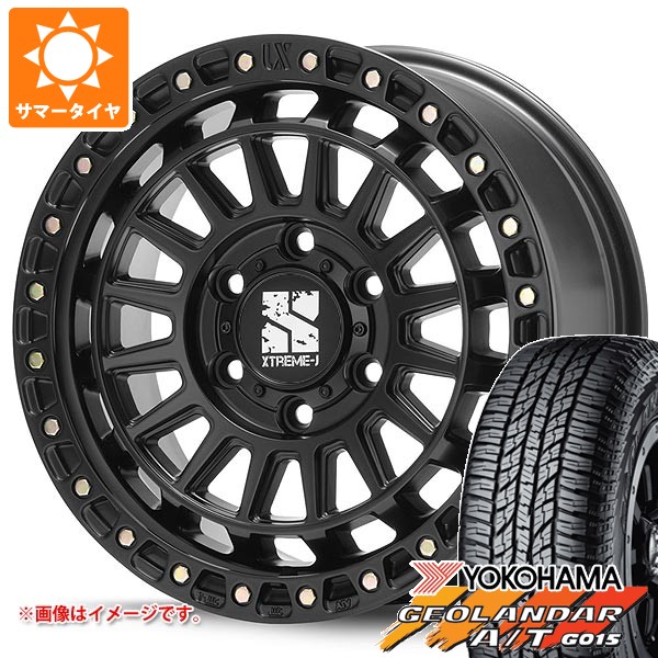 【タイヤ交換対象】トヨタ FJクルーザー 10系用 サマータイヤ ヨコハマ ジオランダー A/T G015 P285/70R17 117T アウトラインホワイトレター MLJ エクストリームJ XJ08 8.0-17 タイヤホイール4本セット｜タイヤマックス