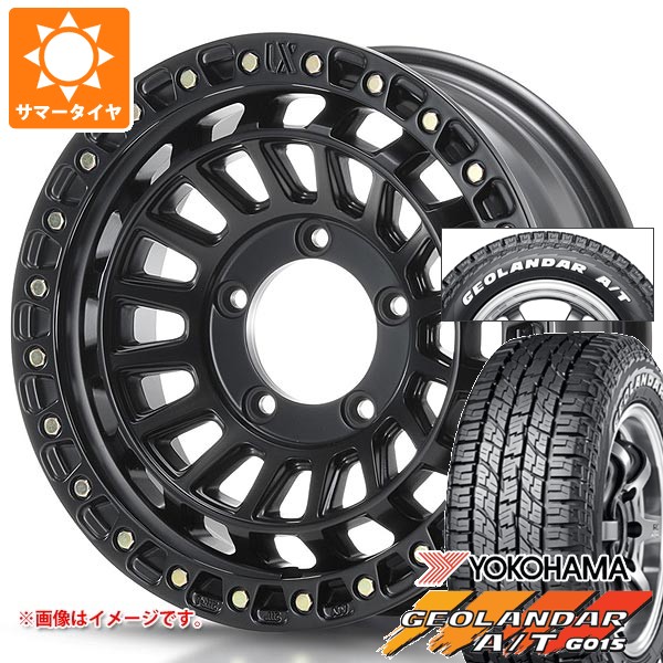 【タイヤ交換対象】5本セット スズキ ジムニーノマド JC74W用 サマータイヤ ヨコハマ ジオランダー A/T G015 185/85R16 105/103N LT ホワイトレター MLJ エクストリームJ XJ08 6.0-16 タイヤホイール5本セット