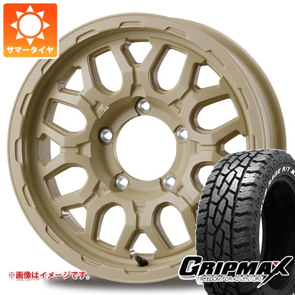 【タイヤ交換対象】スズキ ジムニー用 サマータイヤ グリップマックス マッドレイジ R/T MAX 175/80R16 91Q ホワイトレター インターミラノ マッドバーン XR-800M ME 5.5-16 タイヤホイール4本セット