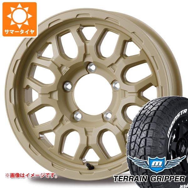 【タイヤ交換対象】5本セット スズキ ジムニー JB64W用 2026年製 サマータイヤ モンスタ テレーングリッパー 215/70R16 107/105Q LT ホワイトレター インターミラノ マッドバーン XR-800M ME 5.5-16 タイヤホイール5本セット|タイヤマックス