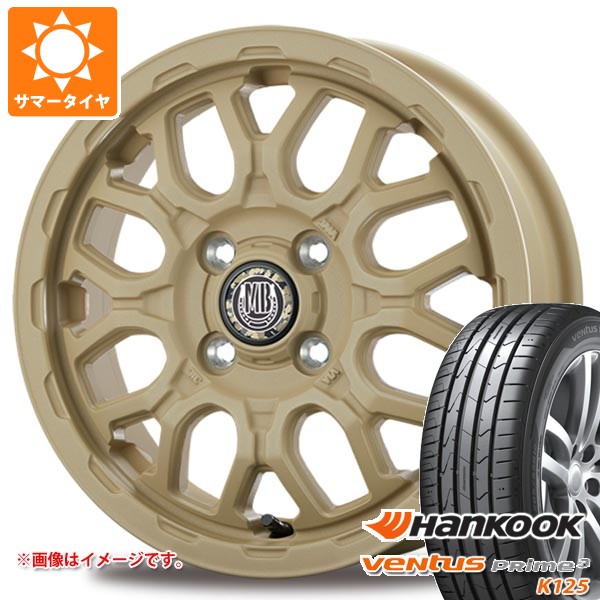 【タイヤ交換対象】サマータイヤ 155/55R14 69V ハンコック ベンタス プライム3 K125 インターミラノ マッドバーン XR-800M ME 4.5-14 タイヤホイール4本セット｜タイヤマックス