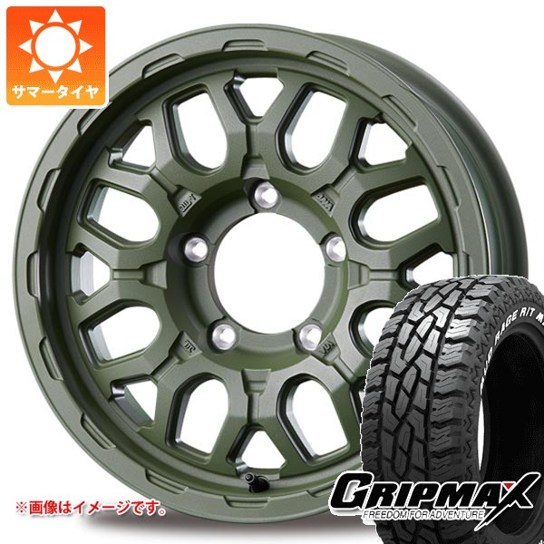 【タイヤ交換対象】スズキ ジムニー用 サマータイヤ グリップマックス マッドレイジ R/T MAX 175/80R16 91Q ホワイトレター インターミラノ マッドバーン XR-800M ME 5.5-16 タイヤホイール4本セット