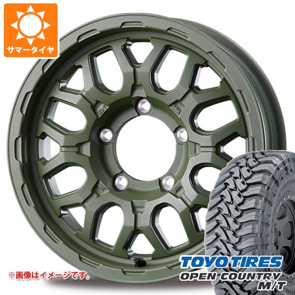 【タイヤ交換対象】スズキ ジムニー JB64W用 サマータイヤ トーヨー オープンカントリー M/T LT225/75R16 103/100Q ホワイトレター インターミラノ マッドバーン XR-800M ME 5.5-16 タイヤホイール4本セット|タイヤマックス