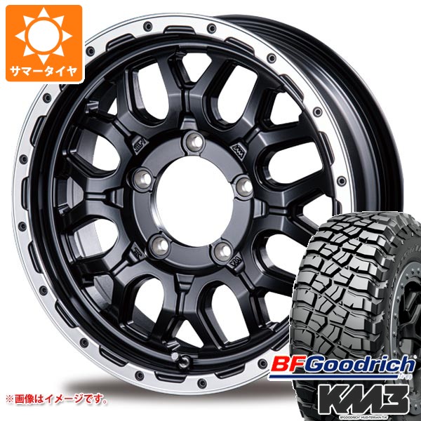 【タイヤ交換対象】5本セット スズキ ジムニーノマド JC74W用 サマータイヤ BFグッドリッチ マッドテレーンT/A KM3 LT225/75R16 115/112Q インターミラノ マッドバーン XR-800M 5.5-16 タイヤホイール5本セット