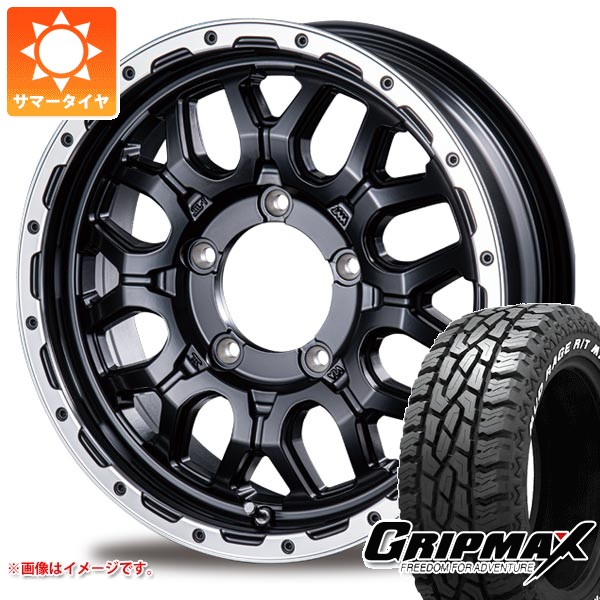 【タイヤ交換対象】スズキ ジムニー用 サマータイヤ グリップマックス マッドレイジ R/T MAX 175/80R16 91Q ホワイトレター インターミラノ マッドバーン XR-800M 5.5-16 タイヤホイール4本セット