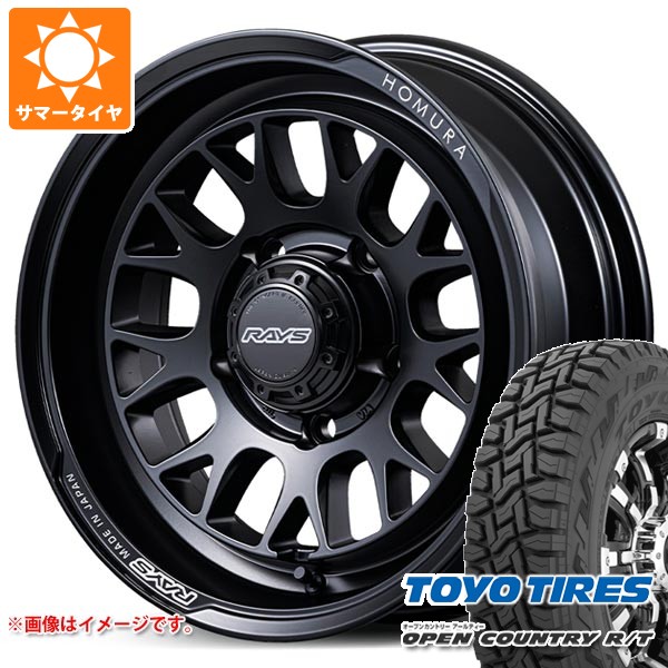 【タイヤ交換対象】5本セット スズキ ジムニーノマド JC74W用 サマータイヤ トーヨー オープンカントリー R/T 235/70R16 106Q ホワイトレター レイズ ホムラ 2x9L-RA 6.0-16 タイヤホイール5本セット