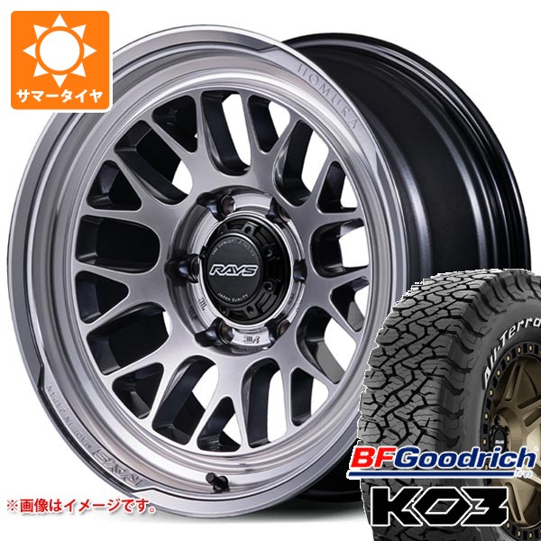 【タイヤ交換対象】スズキ ジムニーシエラ JB74W用 サマータイヤ BFグッドリッチ オールテレーンT/A KO3 LT215/70R16 100/97S ホワイトレター レイズ ホムラ 2x9L-RA 6.0-16 タイヤホイール4本セット