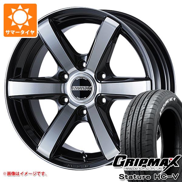 トヨタ ハイエース 200系用 サマータイヤ グリップマックス スタチャー HC-V 225/50R18C 107/105T ホワイトレター エセックス EC 7.5-18 タイヤホイール4本セット｜タイヤマックス