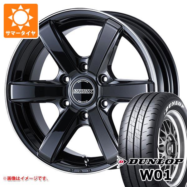 トヨタ ハイエース 200系用 サマータイヤ ダンロップ W01 215/60R17C 109/107N ホワイトレター エセックス EC 6.5-17 タイヤホイール4本セット｜タイヤマックス