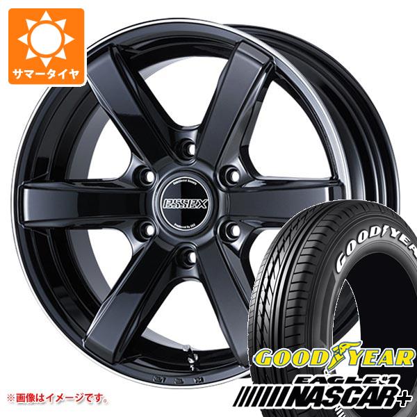 【タイヤ交換対象】ハイエース 200系用 2026年製 サマータイヤ グッドイヤー イーグル ＃1 ナスカープラス 215/60R17C 109/107R ホワイトレター エセックス EC 6.5-17 タイヤホイール4本セット