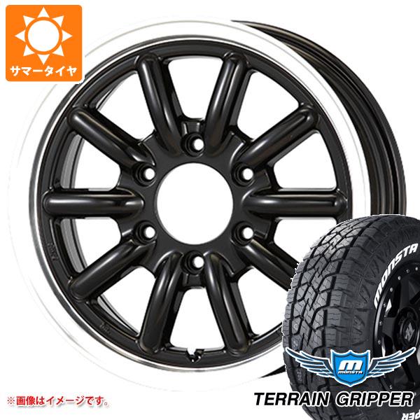 【タイヤ交換対象】ハイエース 200系用 2026年製 サマータイヤ モンスタ テレーングリッパー 215/70R16 107/105Q LT ホワイトレター エセックス ENCB 6.5-16 タイヤホイール4本セット|タイヤマックス