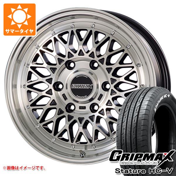 トヨタ ハイエース 200系用 サマータイヤ グリップマックス スタチャー HC-V 215/65R16C 109/107S ホワイトレター エセックス ENCM 6.5-16 タイヤホイール4本セット｜タイヤマックス