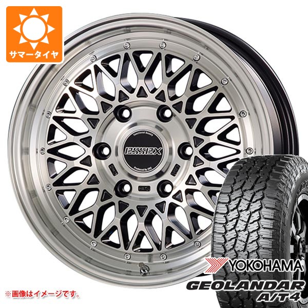 トヨタ ハイエース 200系用 サマータイヤ ヨコハマ ジオランダー A/T4 G018 215/70R16 100H ブラックレター エセックス ENCM 6.5-16 タイヤホイール4本セット|タイヤマックス