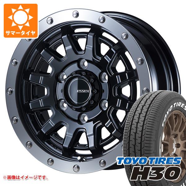 【タイヤ交換対象】トヨタ ハイエース 200系用 サマータイヤ トーヨー H30 215/65R16C 109/107R ホワイトレター エセックス EX-16 6.5-16 タイヤホイール4本セット