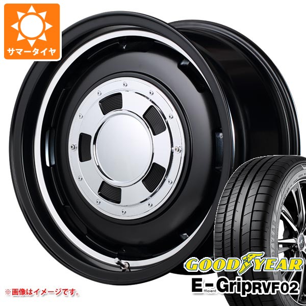 【タイヤ交換対象】サマータイヤ 165/55R15 75V グッドイヤー エフィシエントグリップ RVF02 ガルシア シスコ 4.5-15 タイヤホイール4本セット|タイヤマックス