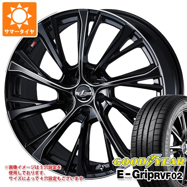 【タイヤ交換対象】サマータイヤ 245/40R19 98W XL グッドイヤー エフィシエントグリップ RVF02 レオニス JG 8.0-19 タイヤホイール4本セット|タイヤマックス