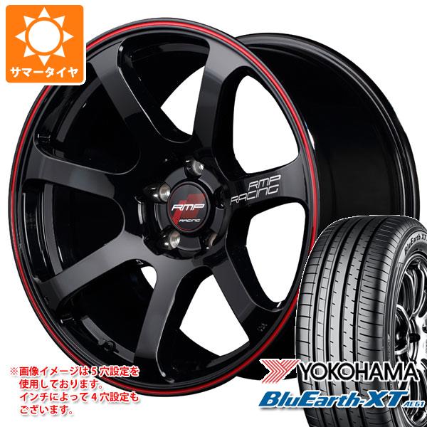【タイヤ交換対象】サマータイヤ 215/55R18 99V XL ヨコハマ ブルーアースXT AE61 MID レーシング R07 7.5-18 タイヤホイール4本セット