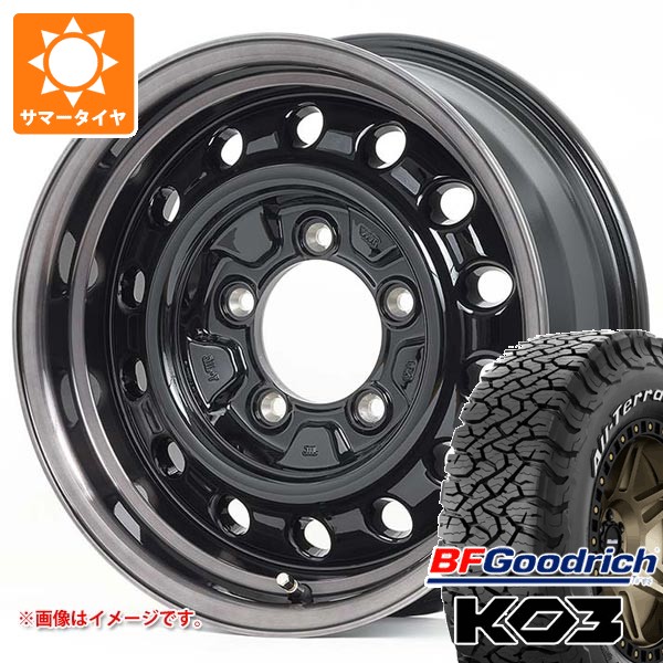 【タイヤ交換対象】5本セット スズキ ジムニーシエラ JB74W用 サマータイヤ BFグッドリッチ オールテレーンT/A KO3 LT225/70R16 102/99S ホワイトレター アピオ ワイルドボア D 6.0-16 タイヤホイール5本セット