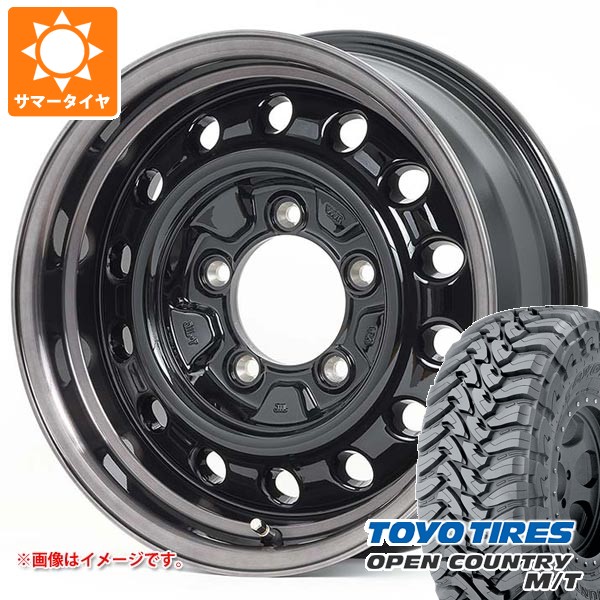 【タイヤ交換対象】5本セット スズキ ジムニーシエラ JB74W用 サマータイヤ トーヨー オープンカントリー M/T LT225/75R16 103/100Q ホワイトレター アピオ ワイルドボア D 6.0-16 タイヤホイール5本セット|タイヤマックス