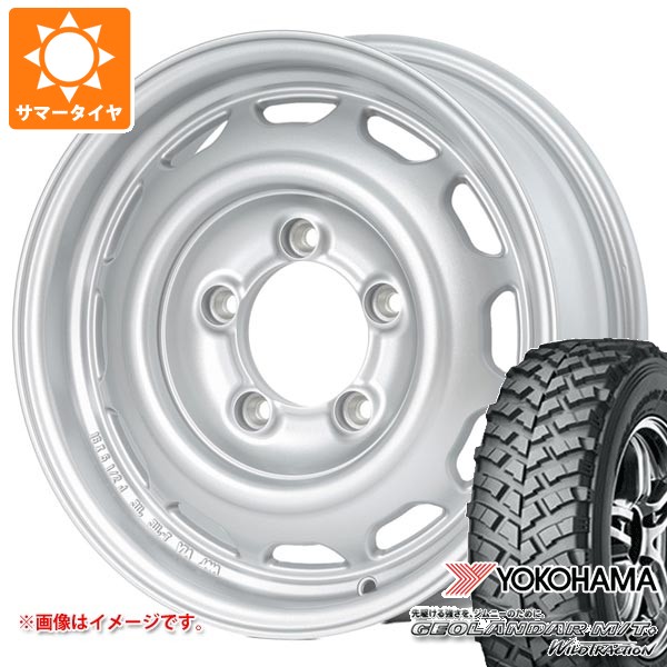 【タイヤ交換対象】5本セット スズキ ジムニー用 サマータイヤ ヨコハマ ジオランダー M/T+ G001J 195R16C 104/102Q アピオ ワイルドボア ベンチュラ 5.5-16 タイヤホイール5本セット