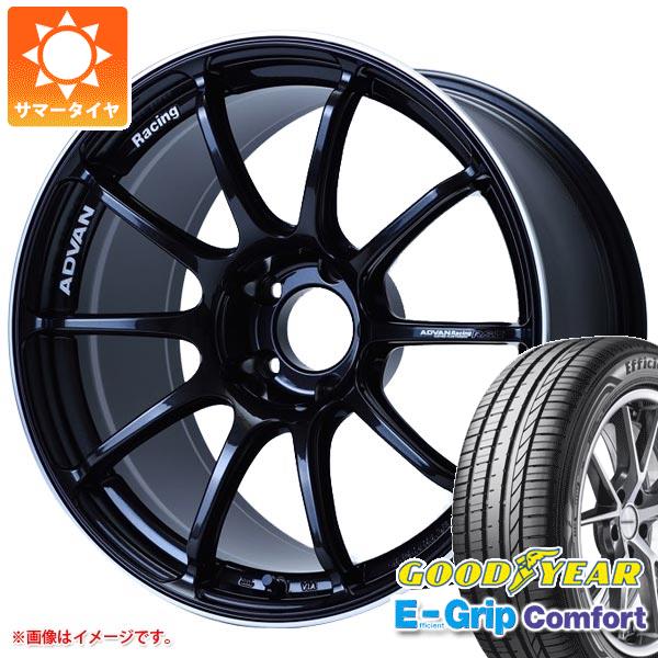 【タイヤ交換対象】サマータイヤ 215/40R18 89W XL グッドイヤー エフィシエントグリップコンフォート アドバンレーシング RS3 7.5-18 タイヤホイール4本セット｜タイヤマックス