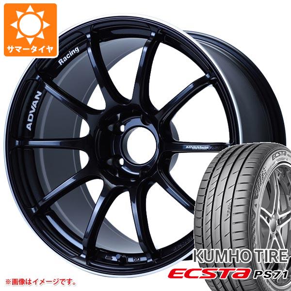 【タイヤ交換対象】サマータイヤ 235/45R18 98Y XL クムホ エクスタ PS71 アドバンレーシング RS3 8.0-18 タイヤホイール4本セット