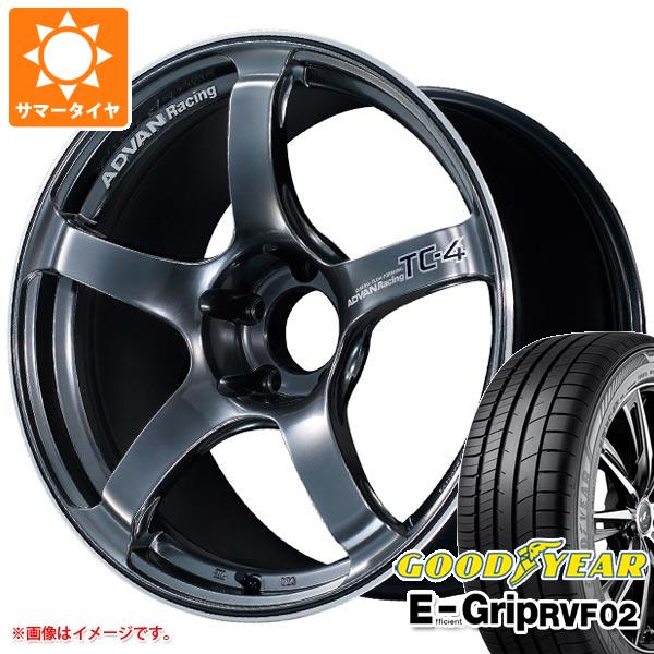 【タイヤ交換対象】サマータイヤ 215/45R18 93W XL グッドイヤー エフィシエントグリップ RVF02 アドバンレーシング TC-4 7.5-18 タイヤホイール4本セット