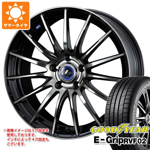 【タイヤ交換対象】サマータイヤ 215/45R17 91W XL グッドイヤー エフィシエントグリップ RVF02 レオニス ナヴィア 05 7.0-17 タイヤホイール4本セット