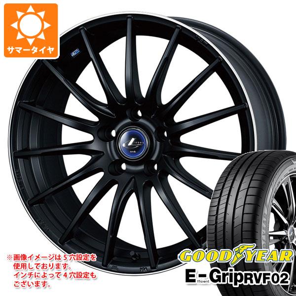 【タイヤ交換対象】サマータイヤ 215/45R17 91W XL グッドイヤー エフィシエントグリップ RVF02 レオニス ナヴィア 05 7.0-17 タイヤホイール4本セット