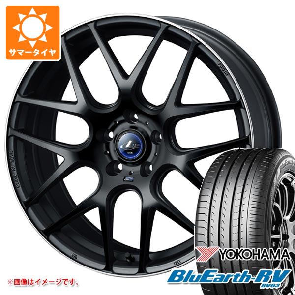 【タイヤ交換対象】サマータイヤ 225/55R17 101V XL ヨコハマ ブルーアースRV RV03 レオニス ナヴィア 06 7.0-17 タイヤホイール4本セット