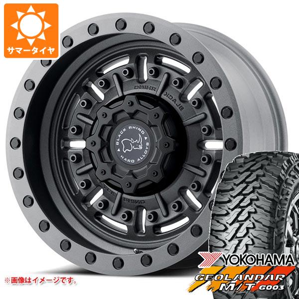 【タイヤ交換対象】5本セット FJクルーザー 10系用 2026年製 サマータイヤ ヨコハマ ジオランダー M/T G003 LT285/70R17 121/118Q ブラックライノ エイブラムス 8.5-17 タイヤホイール5本セット|タイヤマックス