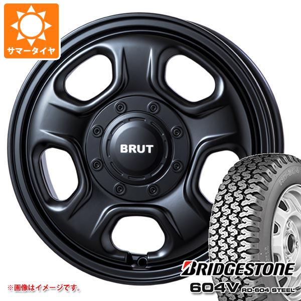【タイヤ交換対象】ハイゼットトラック S500系用 サマータイヤ ブリヂストン 604V RD-604 スチール 165R14 6PR (165/80R14 91/90N相当) ブルート BR-33 4.5-14 タイヤホイール4本セット