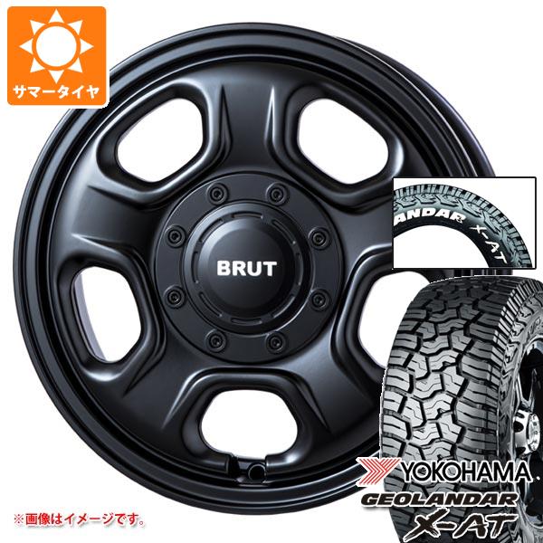 【タイヤ交換対象】ハイゼットトラック S500系用 2026年製 サマータイヤ ヨコハマ ジオランダー X-AT G016 175/80R14 99/98N LT ホワイトレター G016A ブルート BR-33 4.5-14 タイヤホイール4本セット|タイヤマックス