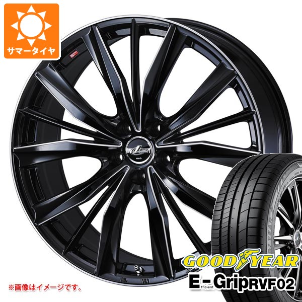 【タイヤ交換対象】サマータイヤ 245/40R19 98W XL グッドイヤー エフィシエントグリップ RVF02 レオニス VX2 8.0-19 タイヤホイール4本セット|タイヤマックス