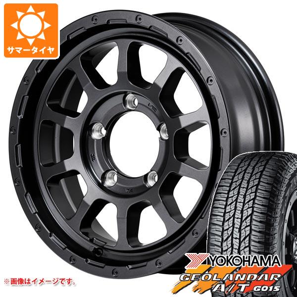 【タイヤ交換対象】5本セット ジムニー JB64W用 サマータイヤ ヨコハマ ジオランダー A/T G015 LT225/75R16 115/112R アウトラインホワイトレター ナイトロパワー M10 パーシング バレルブラックエディション 5.5-16 タイヤホイール5本セット｜タイヤマックス