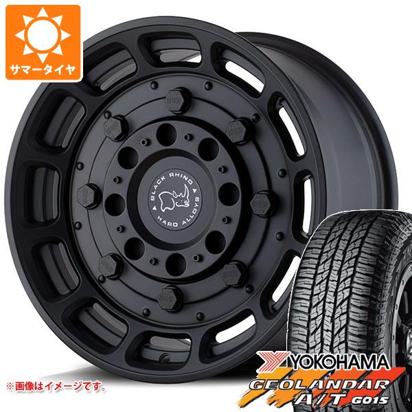 【タイヤ交換対象】FJクルーザー 10系用 サマータイヤ ヨコハマ ジオランダー A/T G015 P285/70R17 117T アウトラインホワイトレター ブラックライノ ウォートホッグ 8.5-17 タイヤホイール4本セット｜タイヤマックス