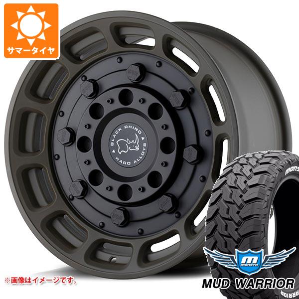 【タイヤ交換対象】ハイラックス 120系用 サマータイヤ モンスタ マッドウォーリアー LT265/70R17 121/118Q ホワイトレター ブラックライノ ウォートホッグ 8.5-17 タイヤホイール4本セット|タイヤマックス