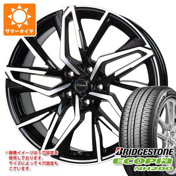【タイヤ交換対象】サマータイヤ 215/45R18 93W XL ブリヂストン エコピア NH200 クロノス CH-112 7.0-18 タイヤホイール4本セット
