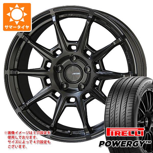 【タイヤ交換対象】GRヤリス用 サマータイヤ ピレリ パワジー 225/40R18 92W XL ガレルナ レフィーノ 8.5-18 タイヤホイール4本セット|タイヤマックス