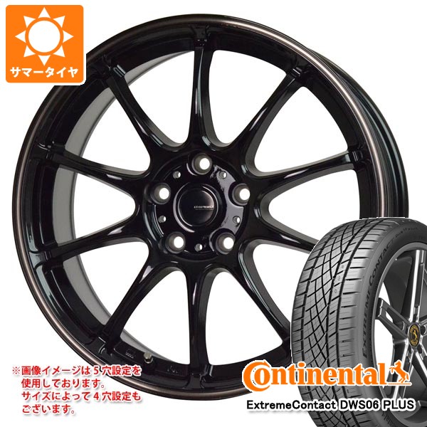 【タイヤ交換対象】サマータイヤ 235/50R18 97W コンチネンタル エクストリームコンタクト DWS06 プラス ジースピード P-07 7.5-18 タイヤホイール4本セット