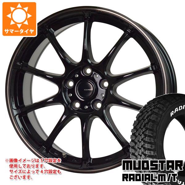 【タイヤ交換対象】サマータイヤ 215/60R16 99T XL マッドスター ラジアル M/T ホワイトレター ジースピード P-07 6.5-16 タイヤホイール4本セット