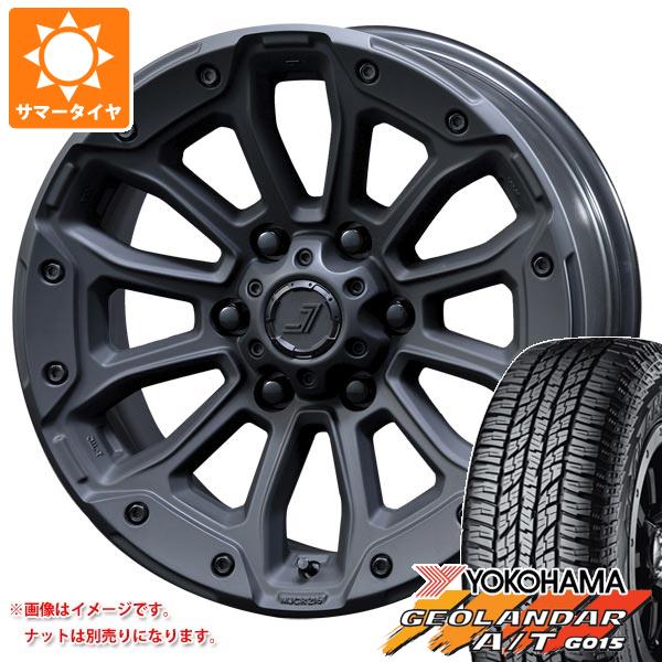 【タイヤ交換対象】ランドクルーザー プラド 150系用 サマータイヤ ヨコハマ ジオランダー A/T G015 P285/70R17 117T アウトラインホワイトレター ジェップセン MJCR 216 8.0-17 タイヤホイール4本セット｜タイヤマックス