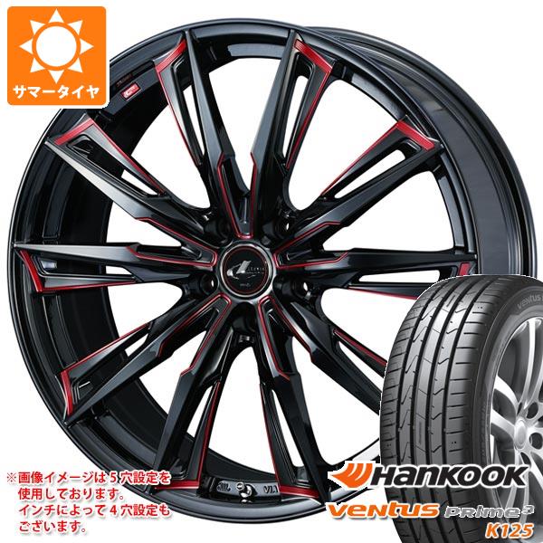 【タイヤ交換対象】サマータイヤ 165/45R16 74V XL ハンコック ベンタス プライム3 K125 レオニス GX 5.0-16 タイヤホイール4本セット