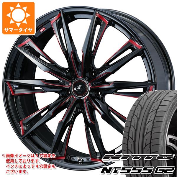 【タイヤ交換対象】サマータイヤ 245/45R19 102Y XL ニットー NT555 G2 レオニス GX 8.0-19 タイヤホイール4本セット 125,000円