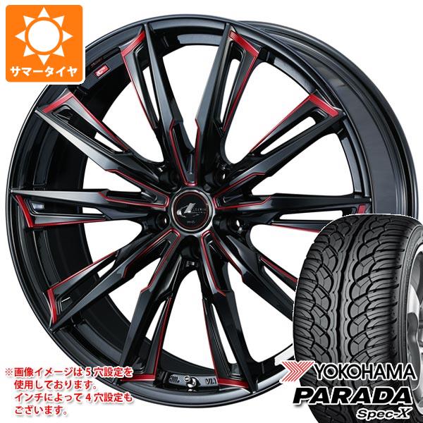【タイヤ交換対象】サマータイヤ 255/40R20 101V REINF ヨコハマ パラダ スペック-X PA02 レオニス GX 8.5-20 タイヤホイール4本セット