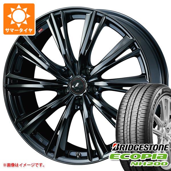 【タイヤ交換対象】サマータイヤ 225/45R18 95W XL ブリヂストン エコピア NH200 レオニス WX 8.0-18 タイヤホイール4本セット