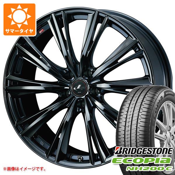 【タイヤ交換対象】2026年製 サマータイヤ 165/55R15 75V ブリヂストン エコピア NH200C レオニス WX 4.5-15 タイヤホイール4本セット